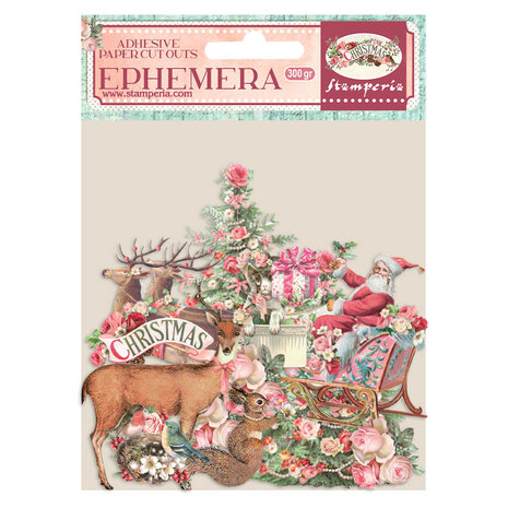 Stamperia - Pink Christmas Ephemera (35pcs)