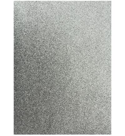 Moosgummi Silber Glitter - 5 Platten