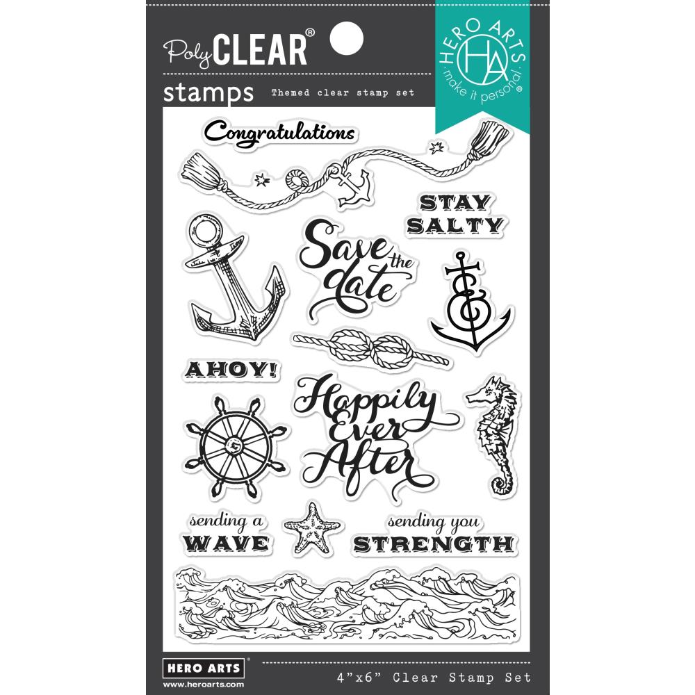 Hero Arts Clear Stamps 4"X6" - Natuical Messages 