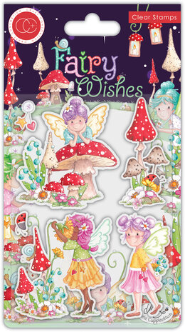 Craft Consortium - Fairy Wishes Clear Stamps Flowers