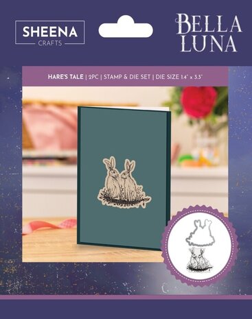 Crafters Companion - Bella Luna Stamp & Die Hare's Tale