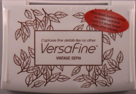 VersaFine Pigment Ink Pad - Vintage Sepia