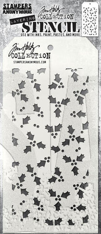 Tim Holtz Layered Stencil - Tiny Holly