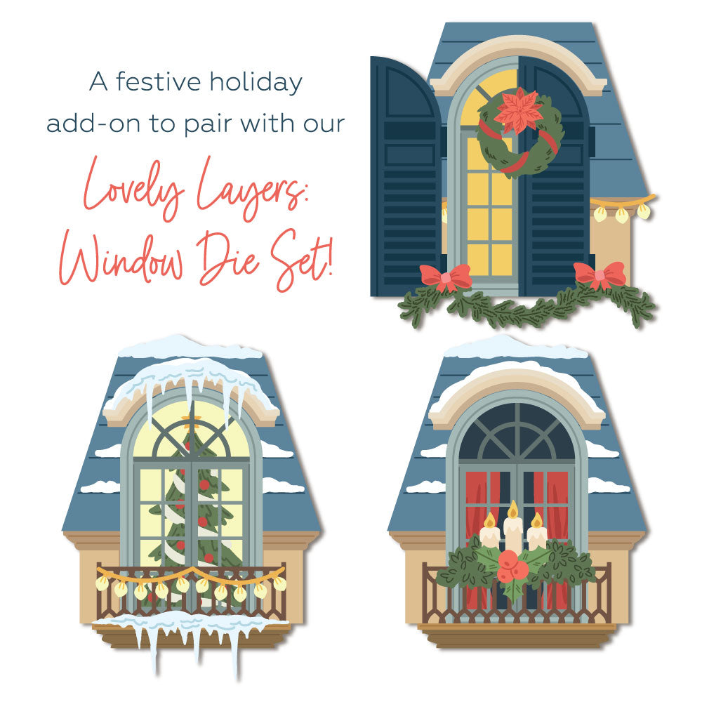 Honey Bee - Lovely Layers: Window Holiday Add-On - Honey Cuts 