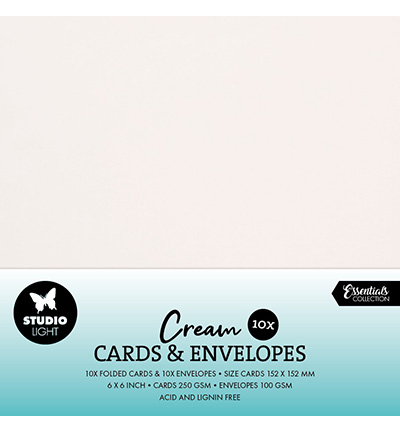 Cards & Envelopes Creme Consumables nr.10