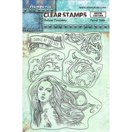 Stamperia - Songs of the Sea Clear Stamps Mermaid