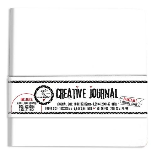 Studio Light Creative Journal All white, Paintable cover nr.14