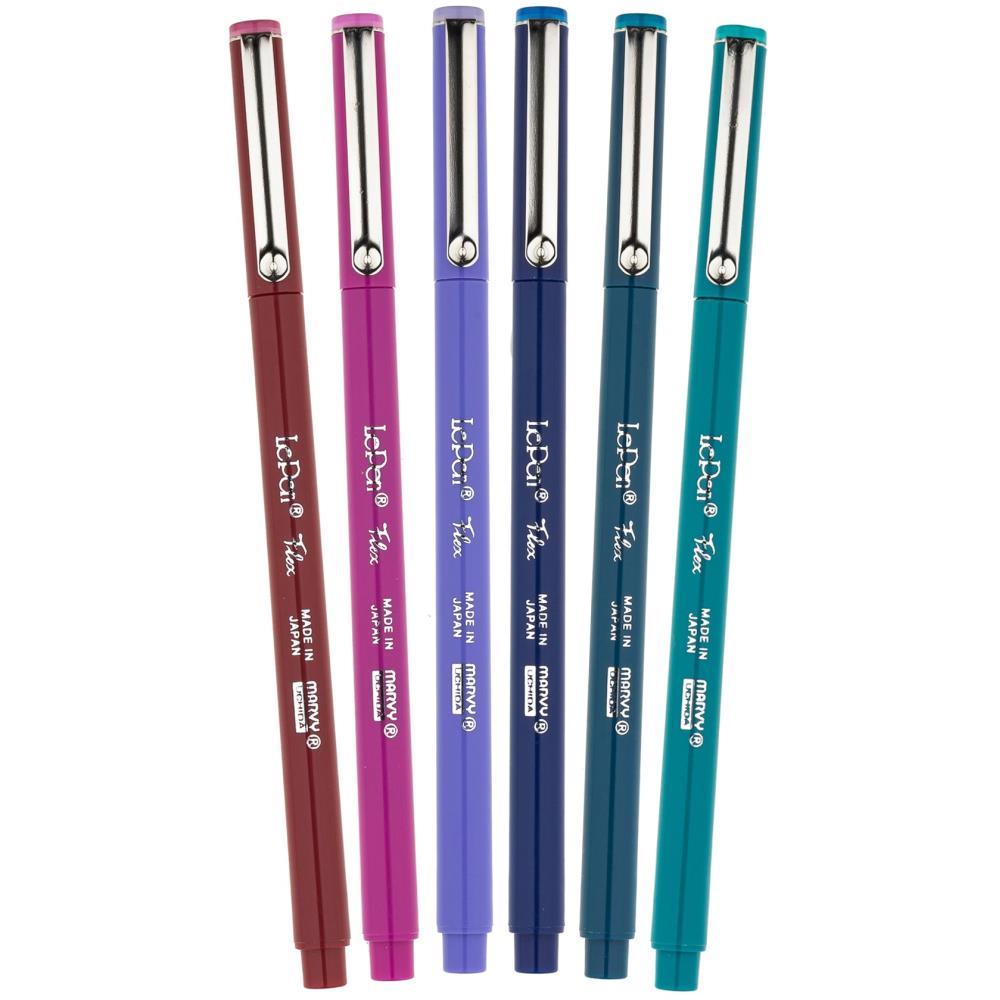 Uchida Le Pen Flex Set 6/Pkg - Jewel Colors 