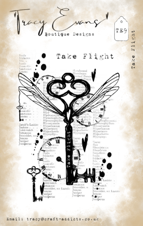 Tracy Evans - Take Flight A7 Stamp