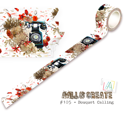 AALL and Create - Washi Tape 25mm 10m Bouquet Calling