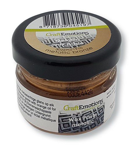 CraftEmotions Wax Paste metallic- Bronze 20 ml