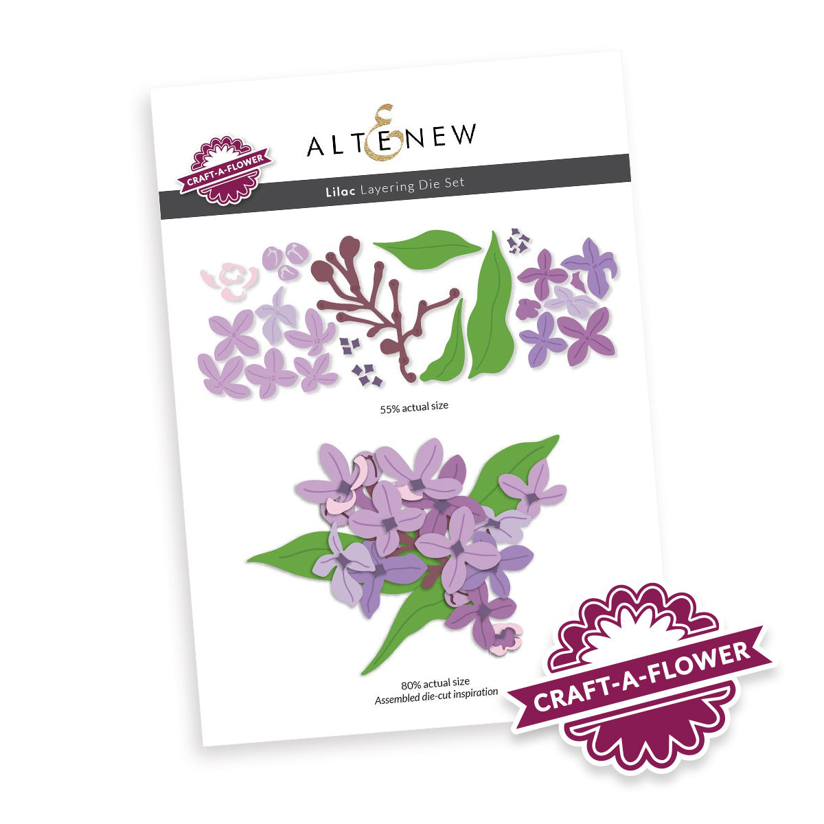 Altenew - Craft-A-Flower: Lilac Layering Die Set