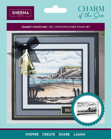 Crafter's Companion - Charm of the Sea Photopolymer Stamp Set Craggy Coastline