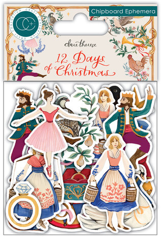 Craft Consortium - 12 Days of Christmas Chipboard Ephemera