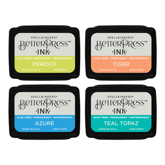 Spellbinders - Tropical BetterPress Ink Mini Set - 4 Pack