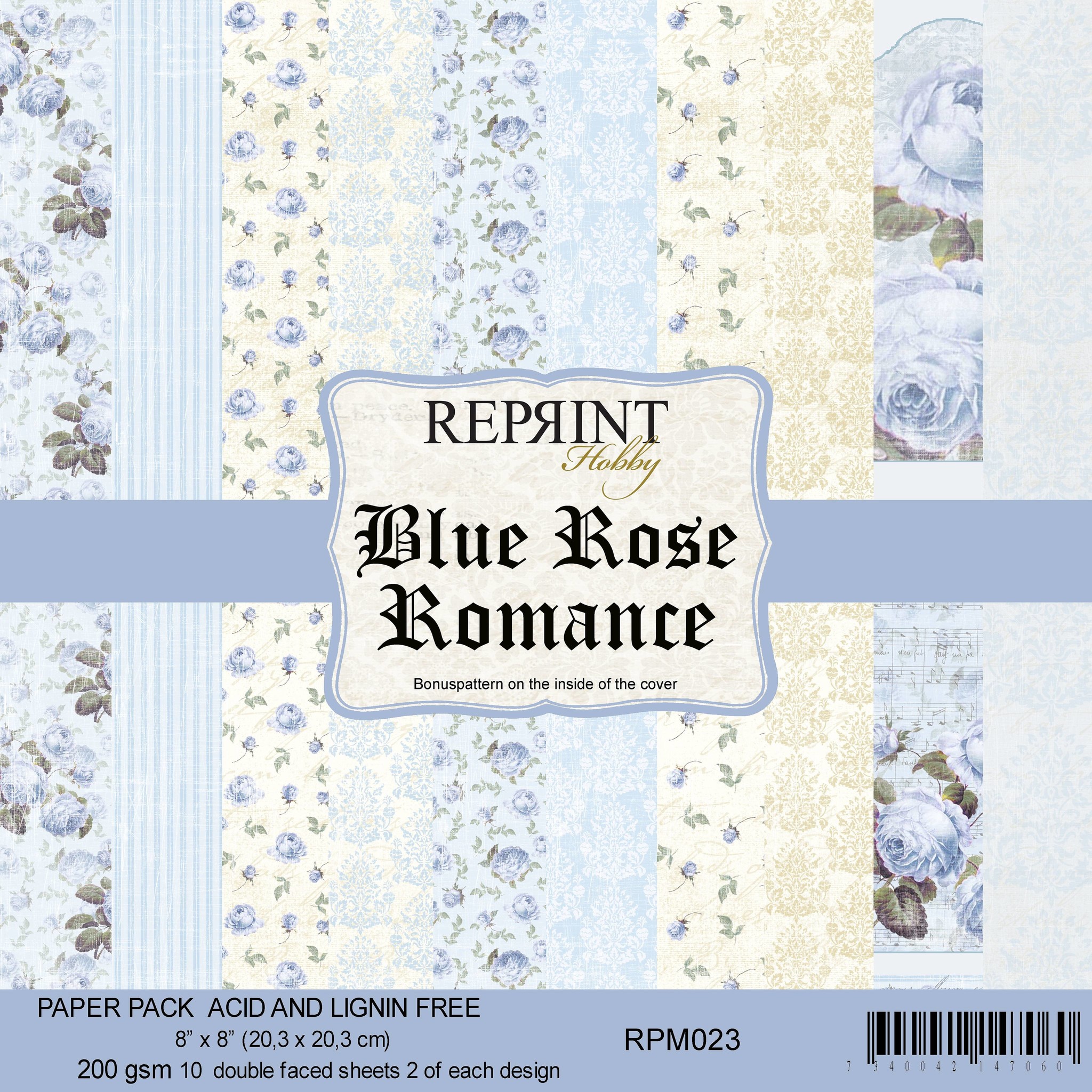 reprint-blue-rose-romance-8x8-inch-paper-pack-rpm0