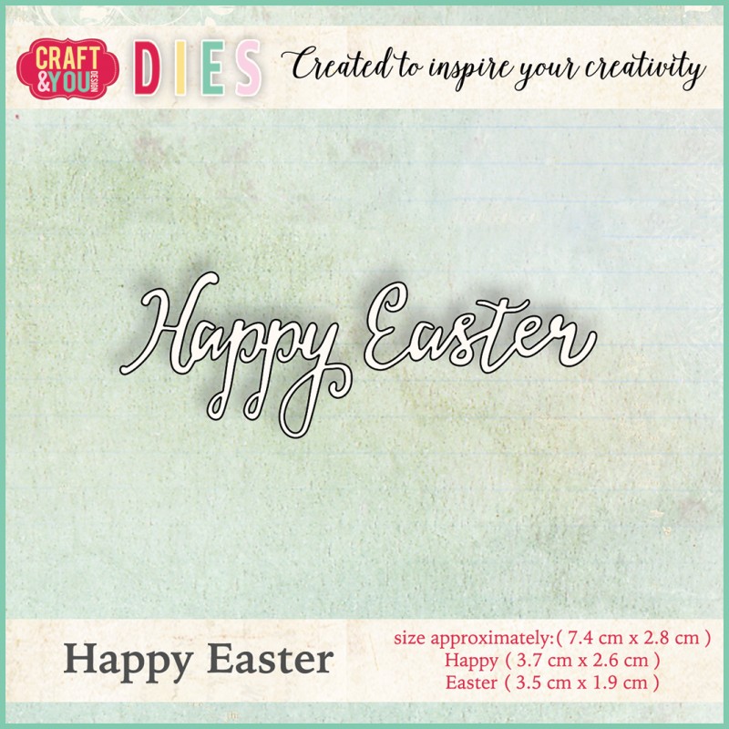 Craft&You Cutting Die Happy Easter