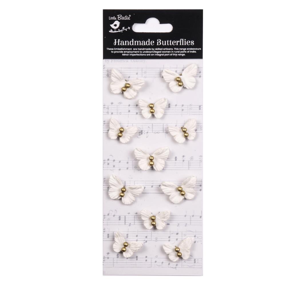 Little Birdie Pearl Butterflies 11/Pkg