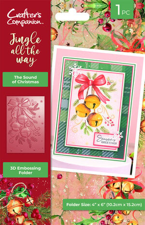 Crafters Companion - Jingle All The Way 3D Embossing Folders The Sound Of Christmas