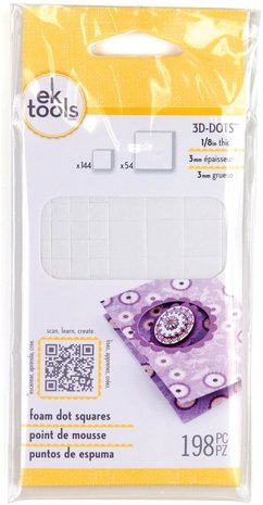 EK Success Tools - Foam Dot Squares (198pcs) 