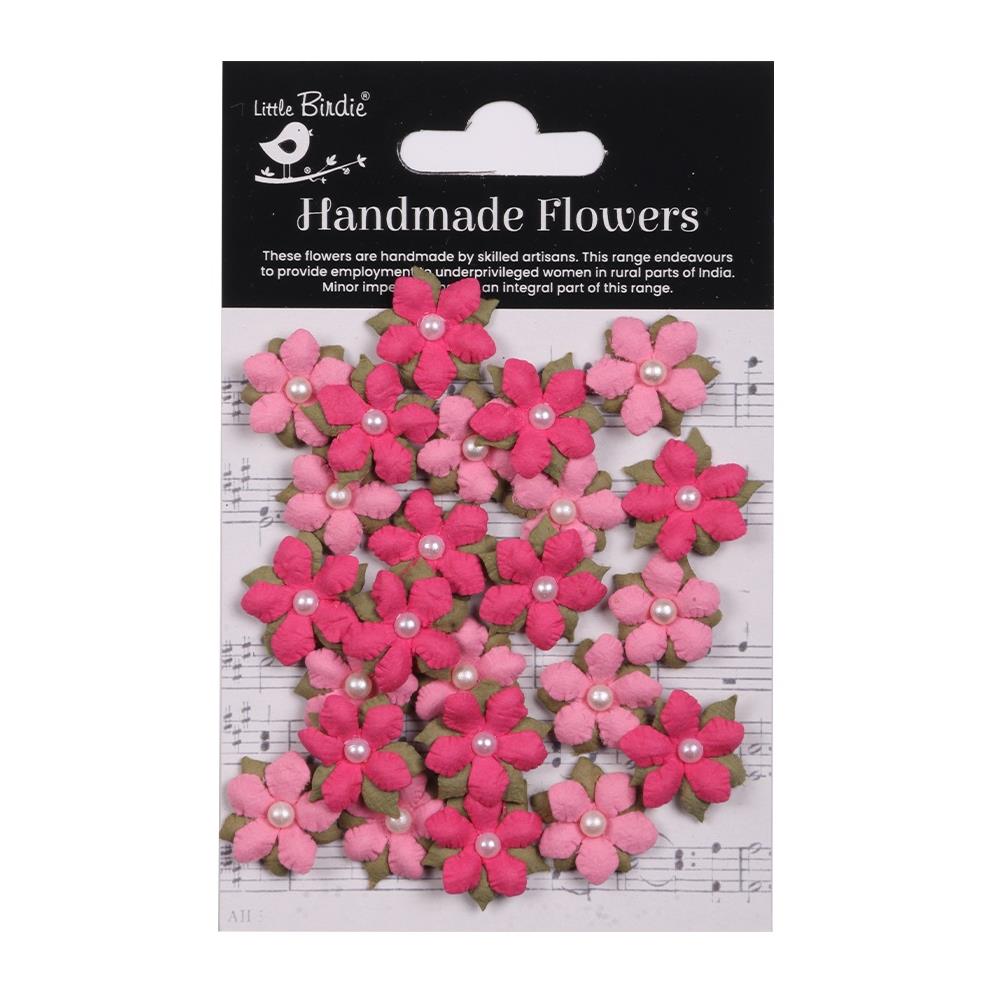 Little Birdie Elira Paper Flowers 24/Pkg -  Precious Pink 