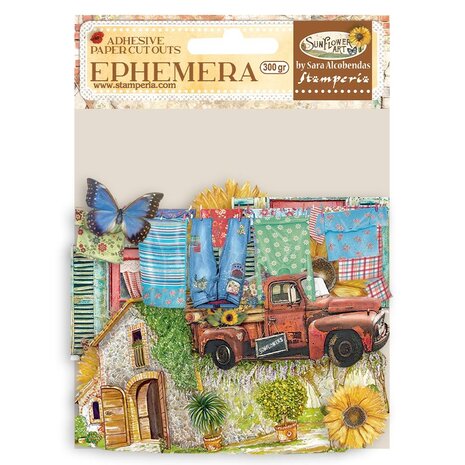 Stamperia - Sunflower Art Ephemera Elemens and Sunflowers (36pcs)