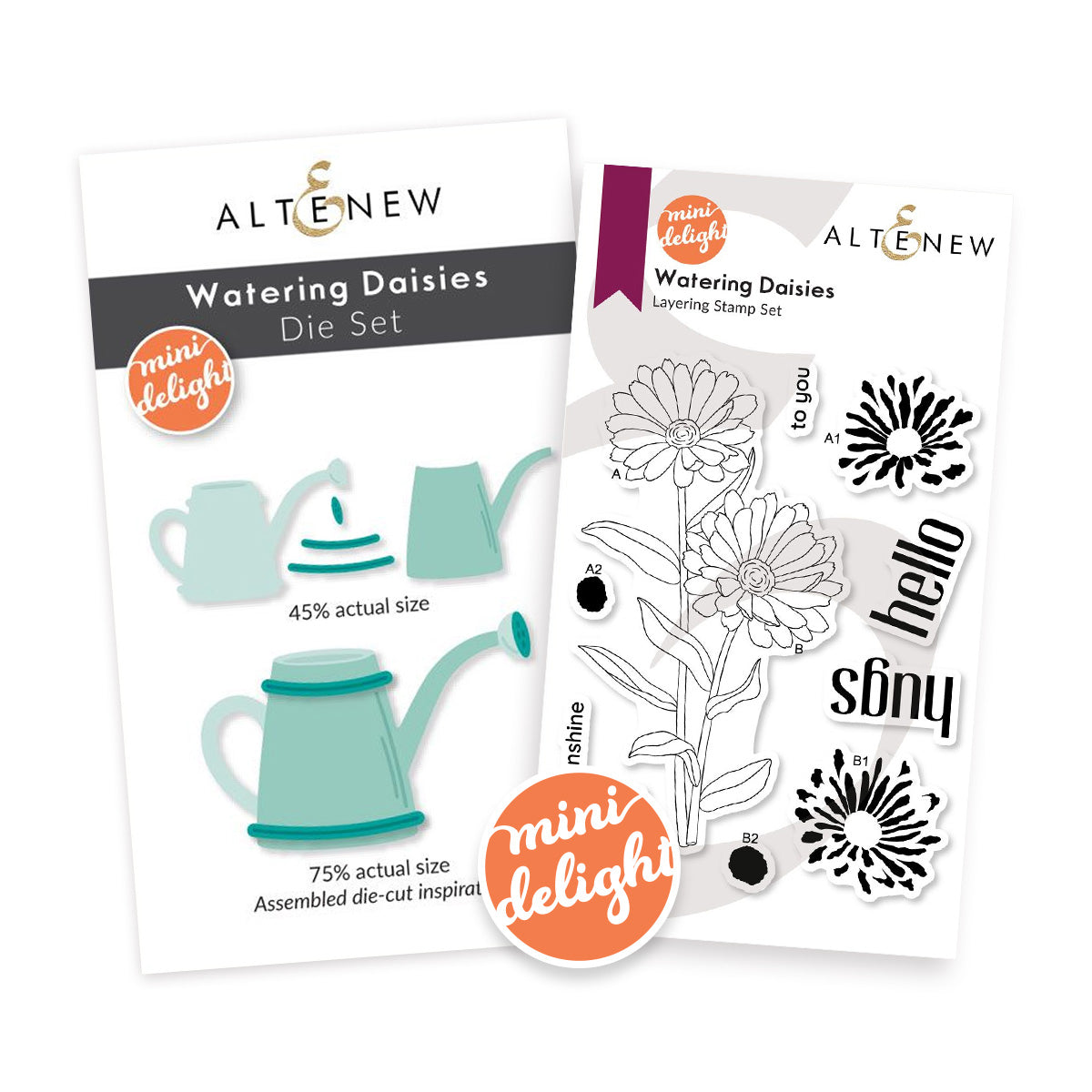 Altenew - Mini Delight: Watering Daisies Stamp & Die Set