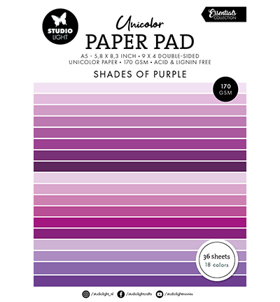 Studio Paper Pad - Shades of purple Essentials nr.247