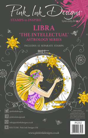 Pink Ink Designs - Libra "The Intellectual" A5 Clear Stamps