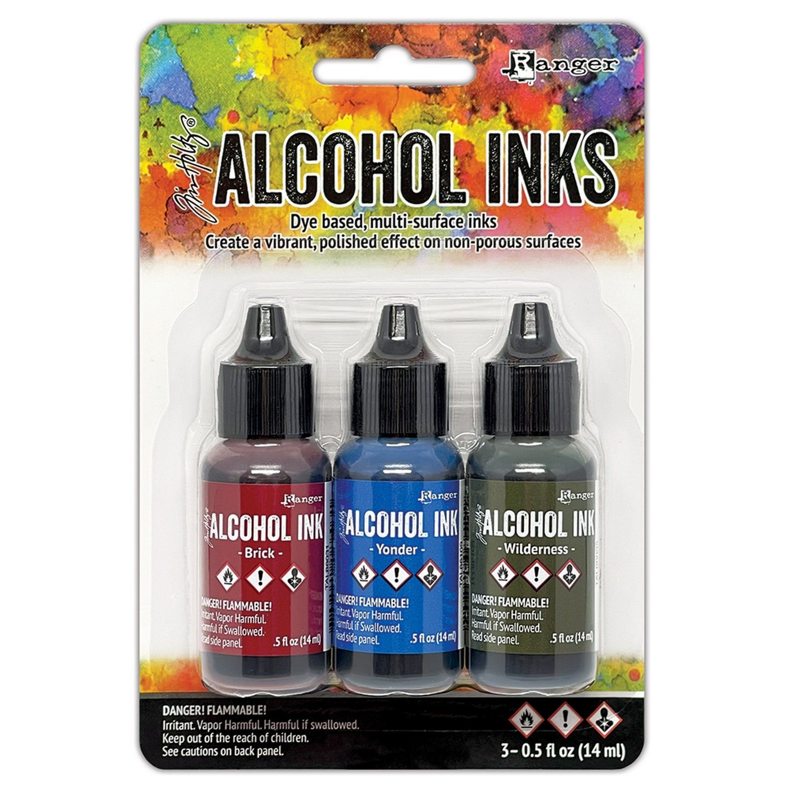 Ranger • Tim Holtz Alcohol Ink Kit Expedition 3pcs