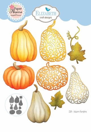 Elizabeth Craft  - Autumn Harvest Dies Autumn Pumpkins