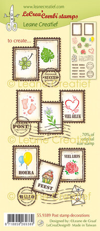 LeCreaDesign Combi Clear Stamp Post Stamp & Decorations