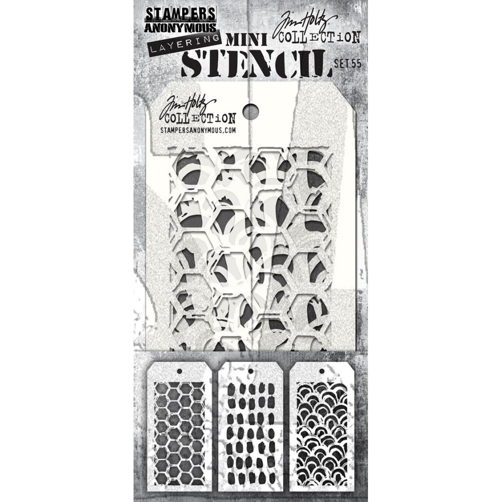 Tim Holtz Mini Layered Stencil Set 55