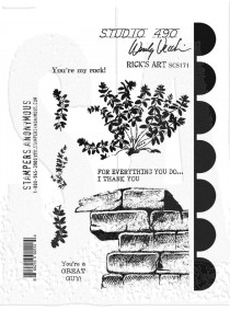 Studio 490 Wendy Vecchi Cling Mount Stamps: Rick's Art