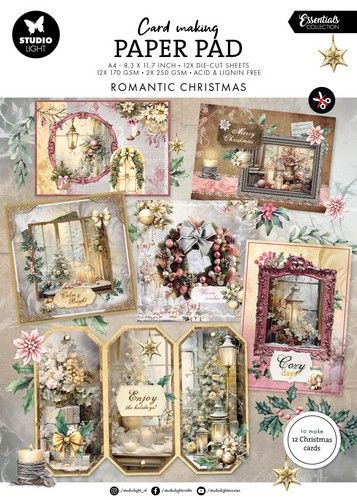 Studio Light Card making pad Romantic Christmas Essentials nr.11