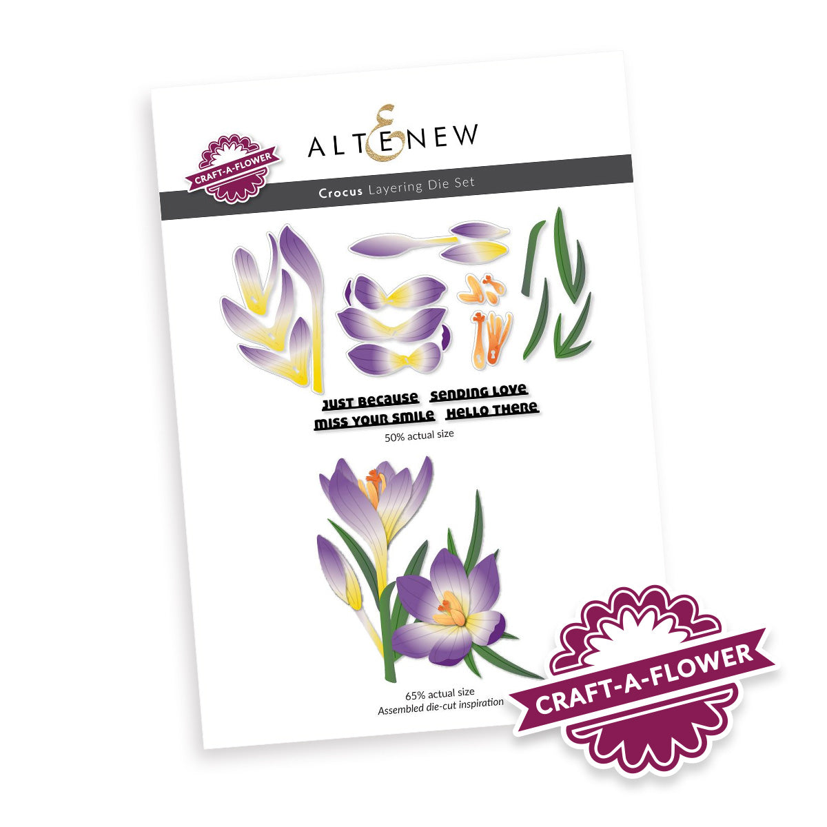 Altenew - Craft-A-Flower: Crocus Layering Die Set 