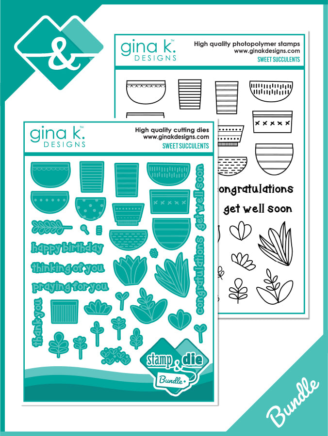 Gina K Designs - BUNDLE- Sweet Succulents