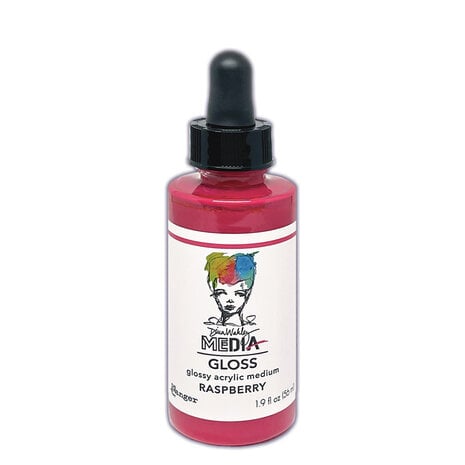 Ranger Dina Wakley MEdia Gloss Dropper Style Raspberry 1.9 fl oz