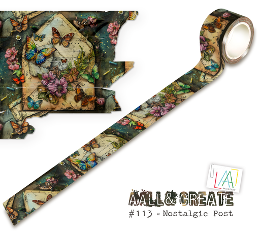 AALL and Create - Washi Tape 25mm 10m Nostalgic Post