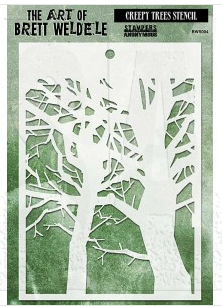 Brett Weldele Stencil: Creepy Trees