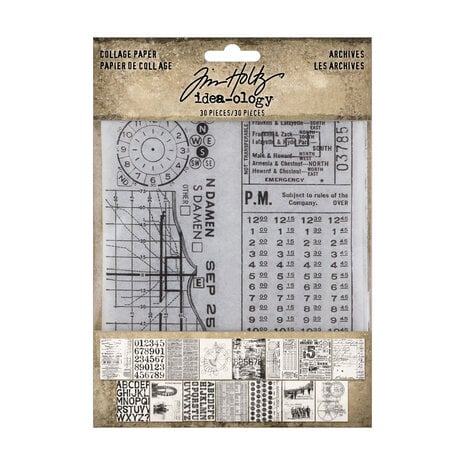 Idea-ology Tim Holtz Collage Paper Archives