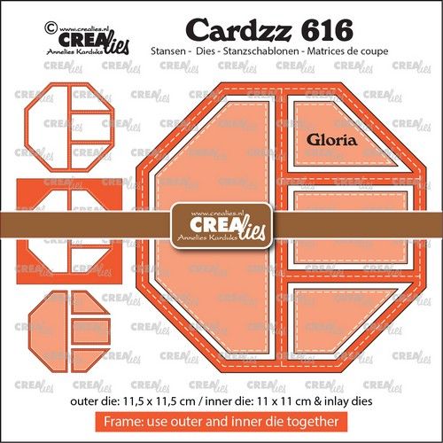 Crealies Cardzz Rahmen & Inlay Gloria