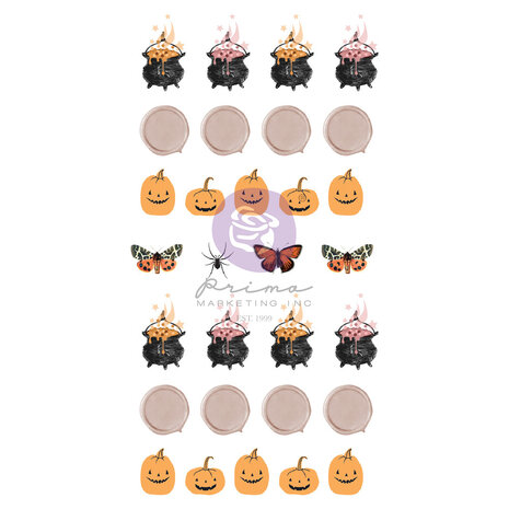 Prima Marketing - Twilight Puffy Stickers Pumpkin Spells