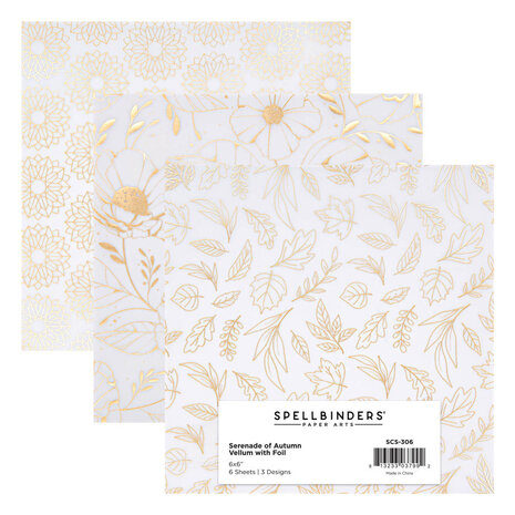 Spellbinders - Foiled Vellum 6x6 Inch Paper Pad 