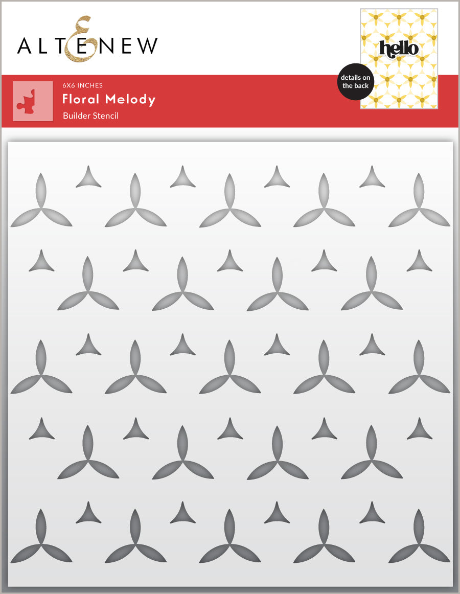 Altenew -Floral Melody Builder Stencil