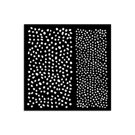 Stamperia - Dots Pattern Thick Stencil 12x12cm