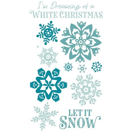 Sizzix • Clear Stamps by Catherine Pooler White Christmas (12pcs) 