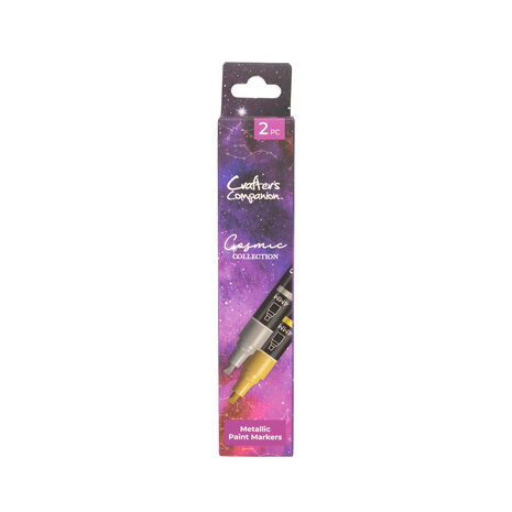 Crafter's Companion - Cosmic Collection Acrylic Paint Markers Metallic (2pcs) 