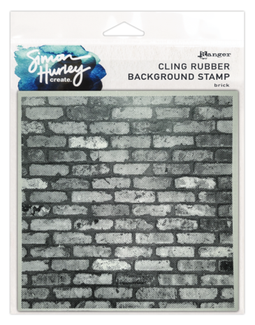 Simon Hurley create. Background Stamp 6x6 Inch Brick