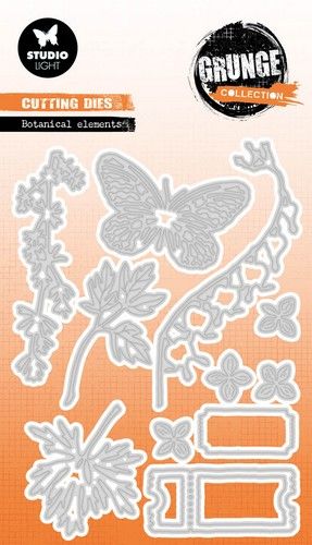 Studio Light Cutting die Botanical elements Grunge Collection nr.780